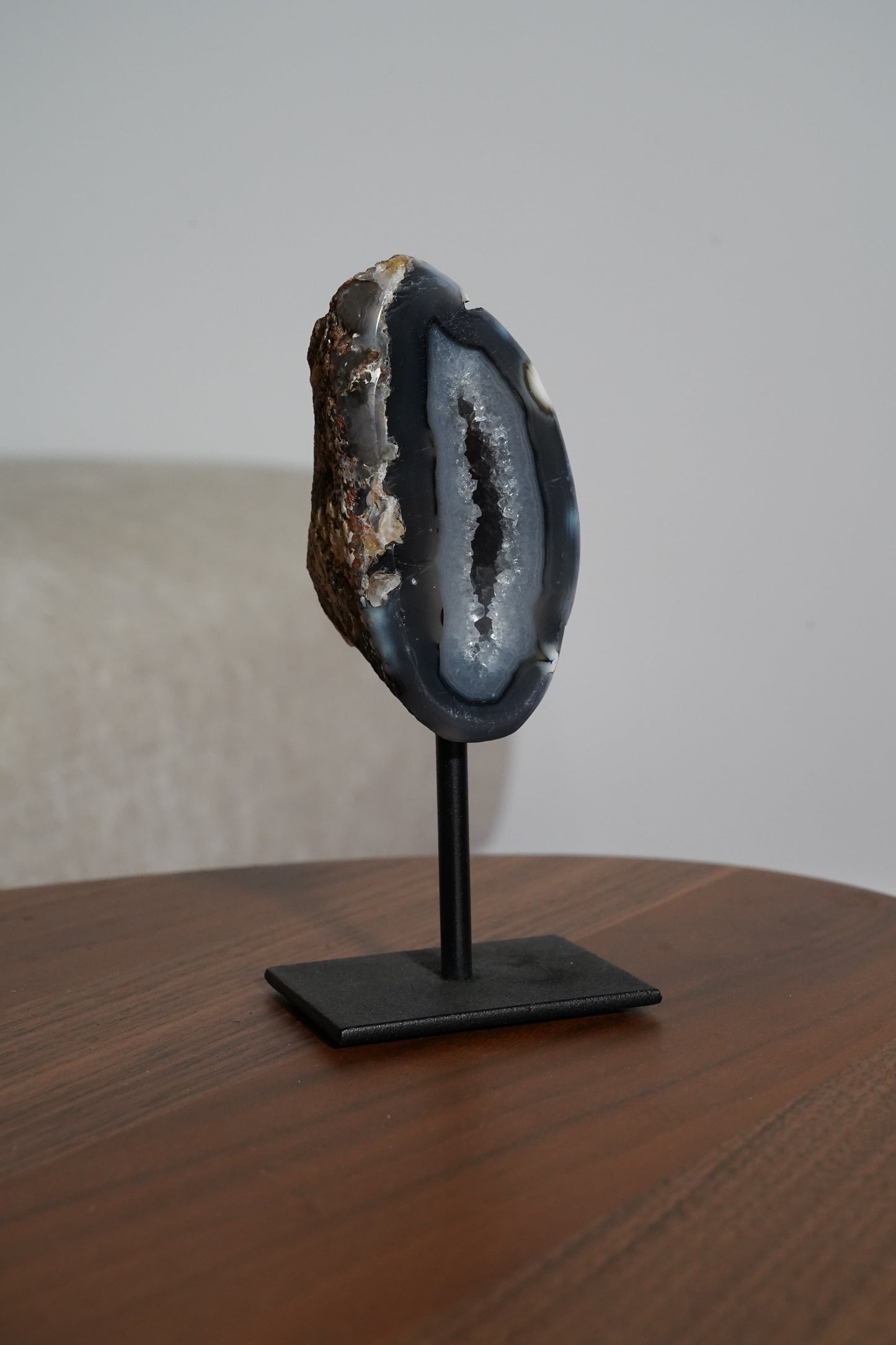 Agaat Geode S Op Standaard