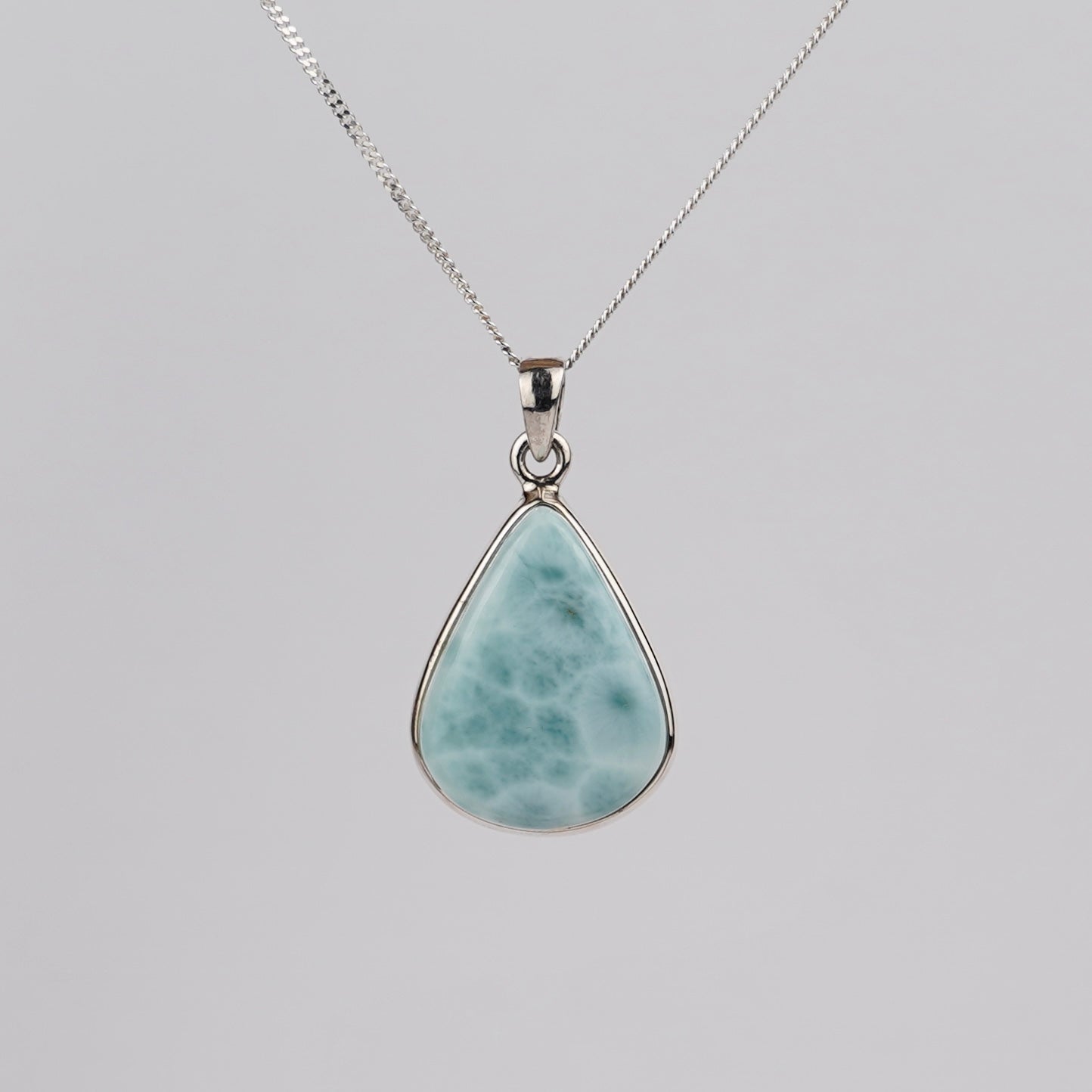 Larimar 925 Zilver Ketting