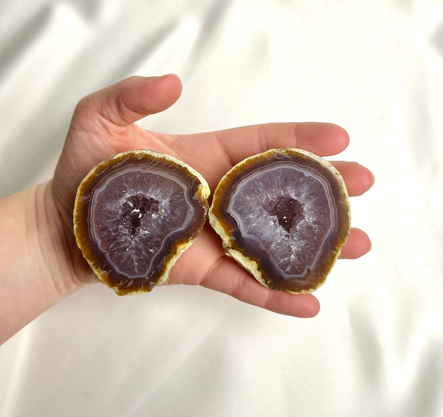 Agaat Geode Paar Nr. 163