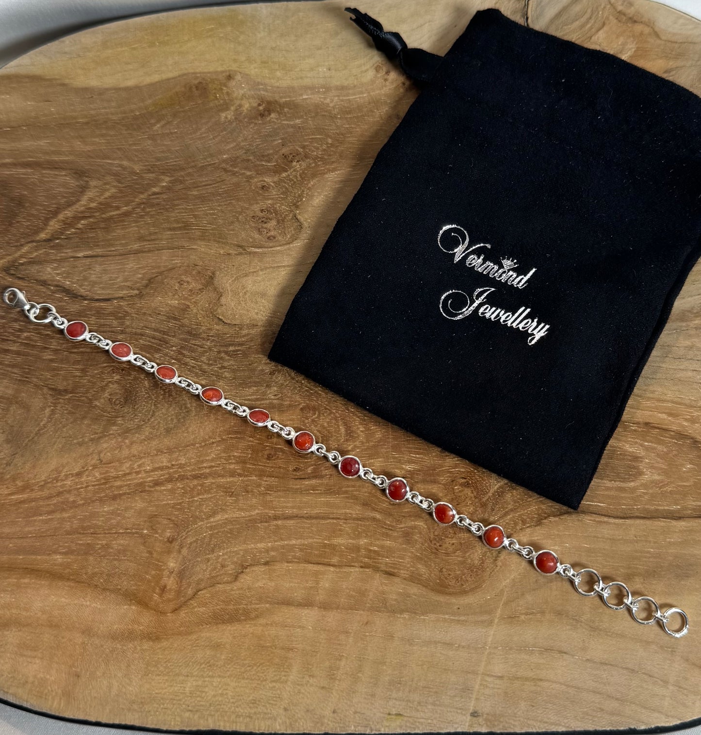 Koraal Armband 925 Zilver