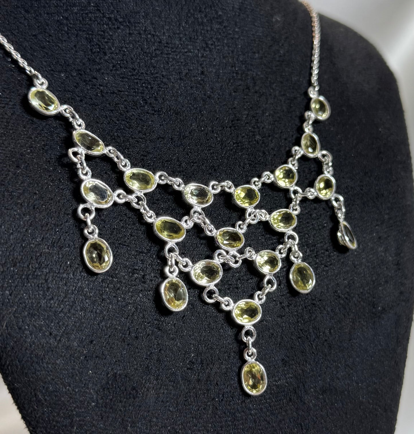 Citrien Ketting 925 Zilver