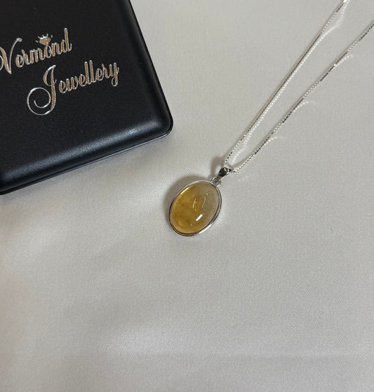 Citrien 925 Zilver ketting