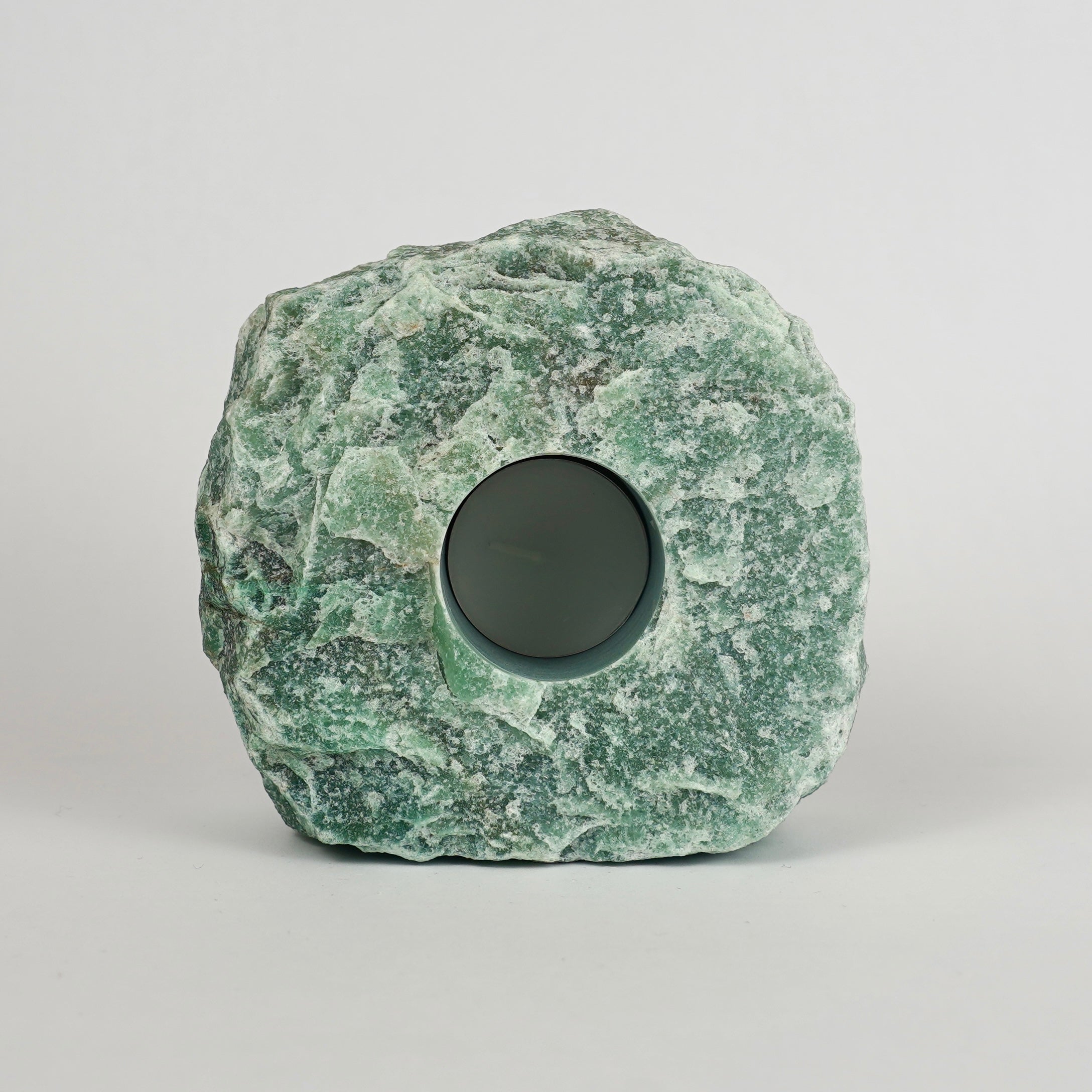 Groene Kwarts Theelichthouder