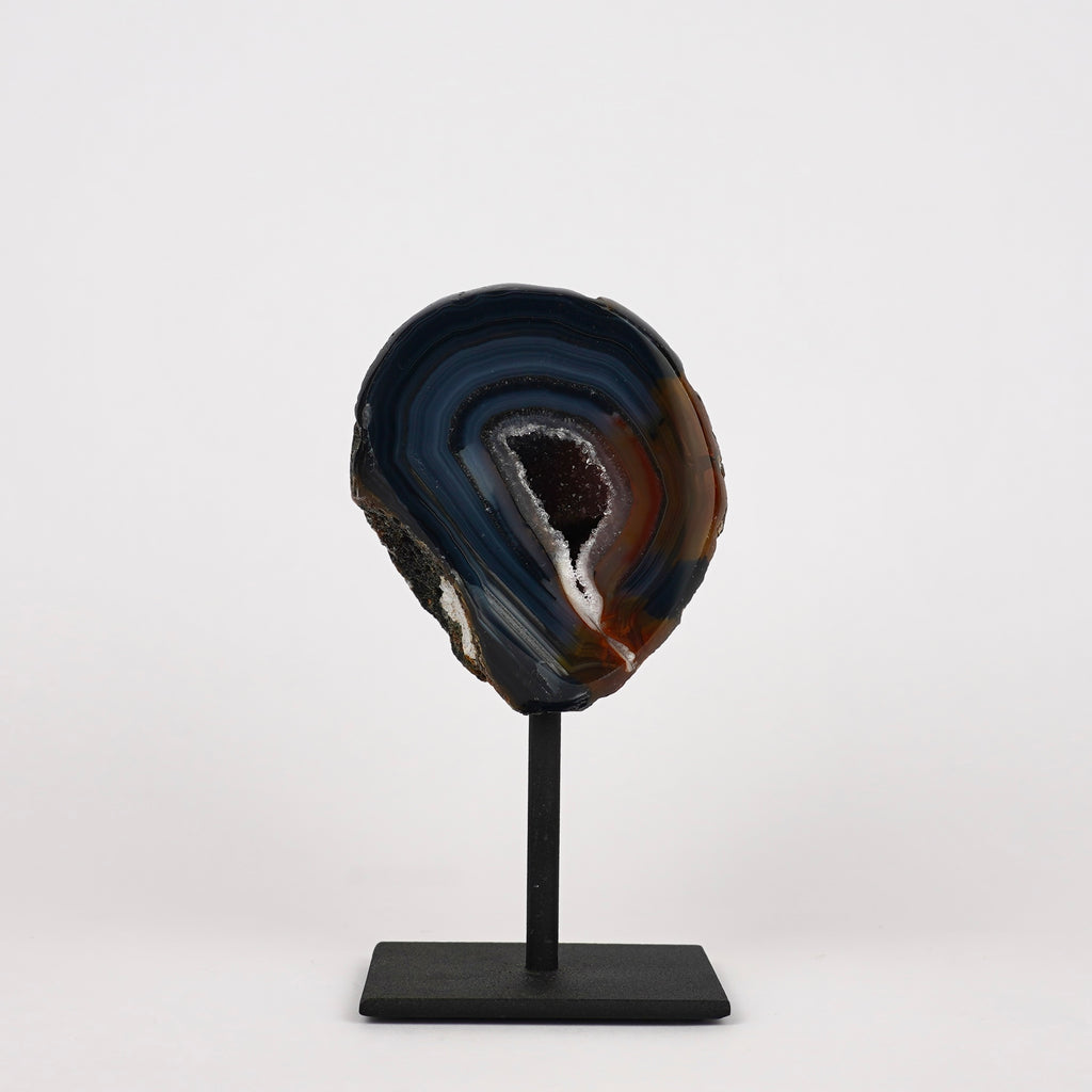 Agaat Geode S Op Standaard Nr. 247