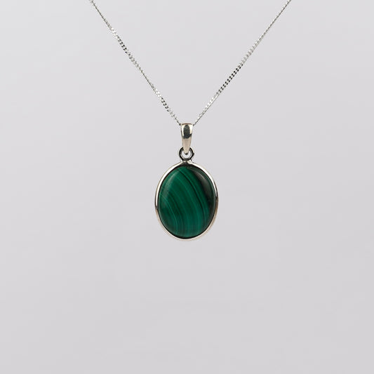 Malachiet 925 Zilver Ketting