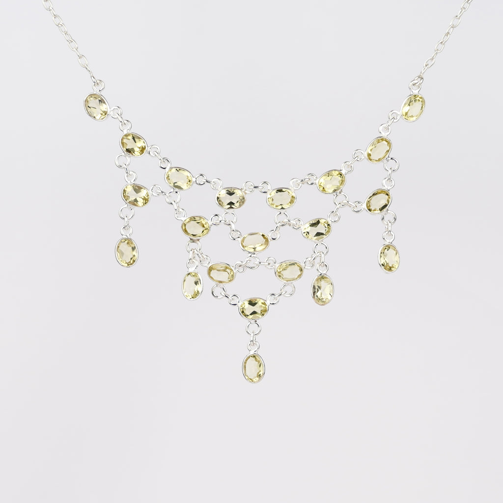 Citrien Ketting 925 Zilver C2