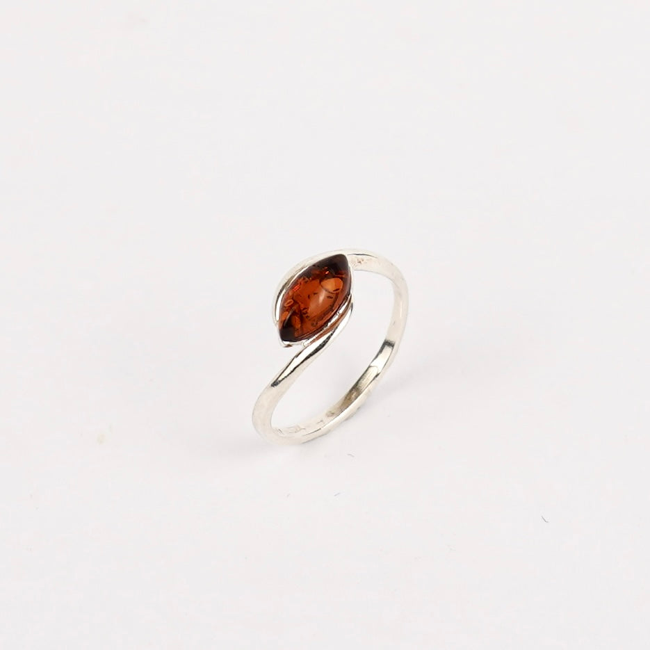 Amber Ring 925 Zilver