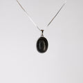 Zilver Obsidiaan 925 Zilver Ketting K46
