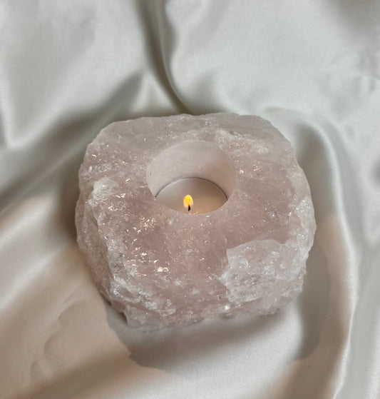 Rozenkwarts Theelichthouder