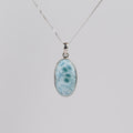 Larimar 925 Zilver Ketting K13