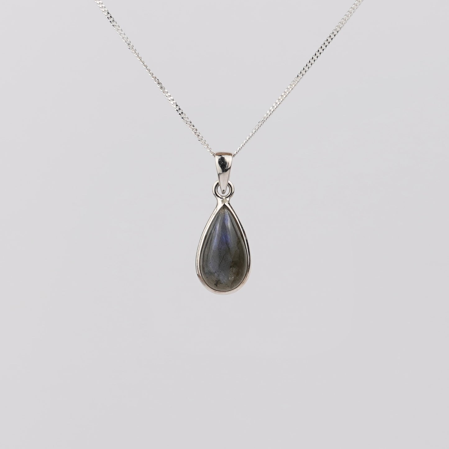 Labradoriet 925 Zilver Ketting