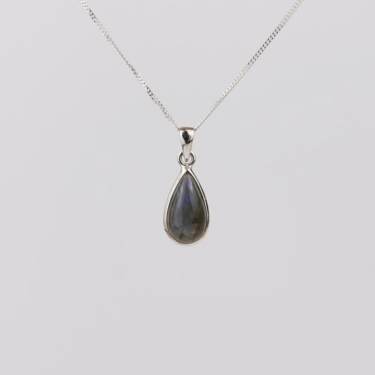 Labradoriet 925 Zilver Ketting