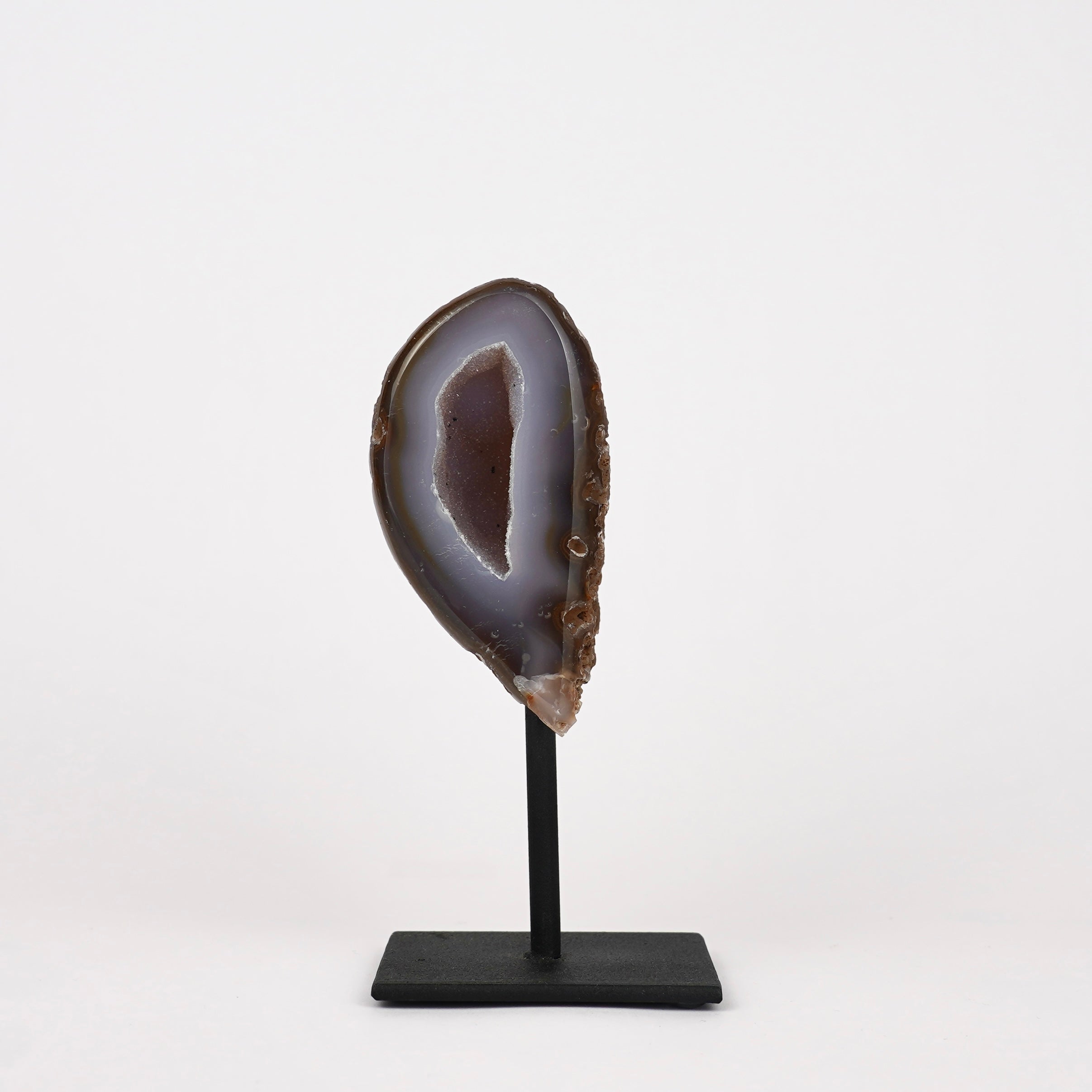 Agaat Geode S Op Standaard Nr. 242