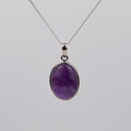 Amethist 925 Zilver Ketting K1