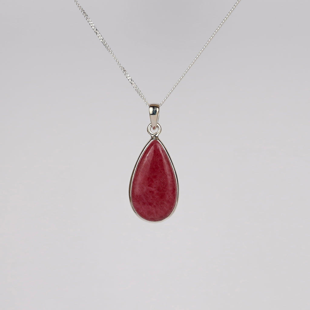 Rhodoniet 925 Zilver Ketting K26