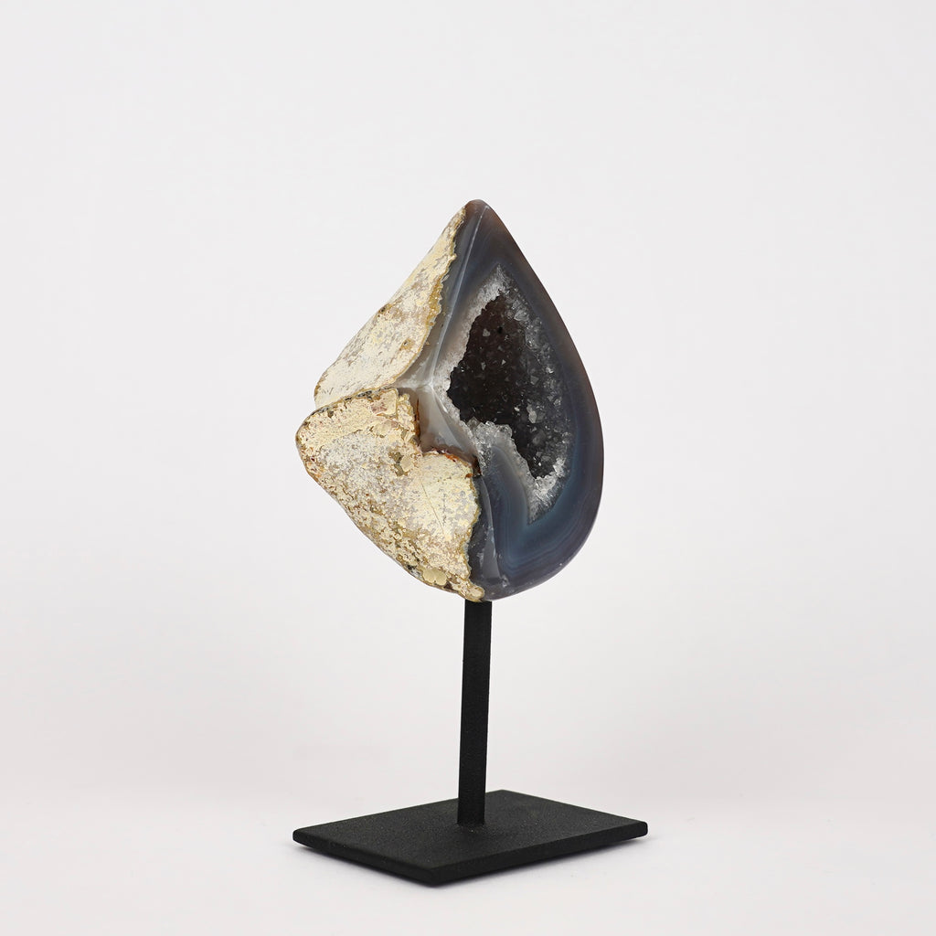 Agaat Geode S Op Standaard Nr. 243