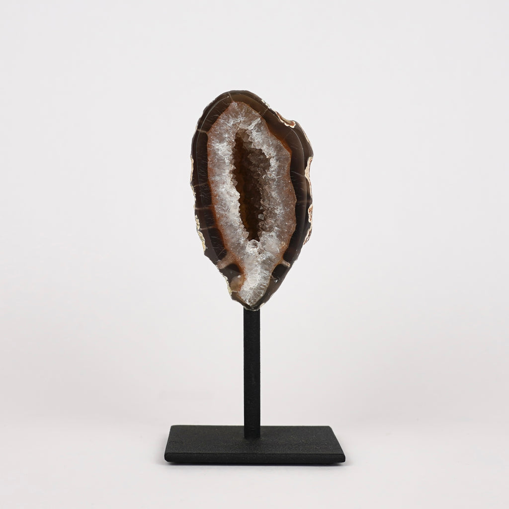 Agaat Geode S Op Standaard Nr. 254