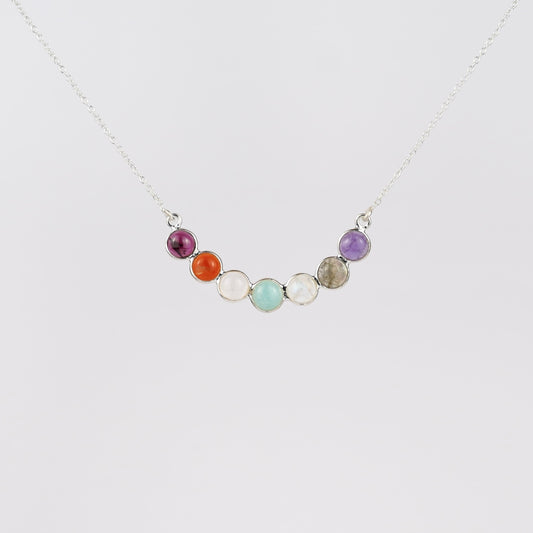 Chakra Ketting Licht 925 Zilver