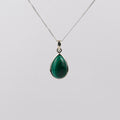 Malachiet 925 Zilver Ketting K18