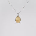 Citrien 925 Zilver ketting K53