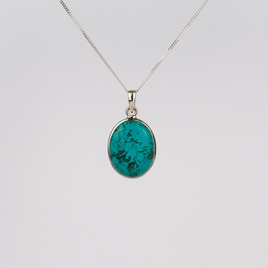 Turkoois 925 Zilver Ketting K40