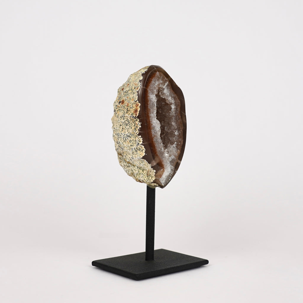 Agaat Geode S Op Standaard Nr. 254
