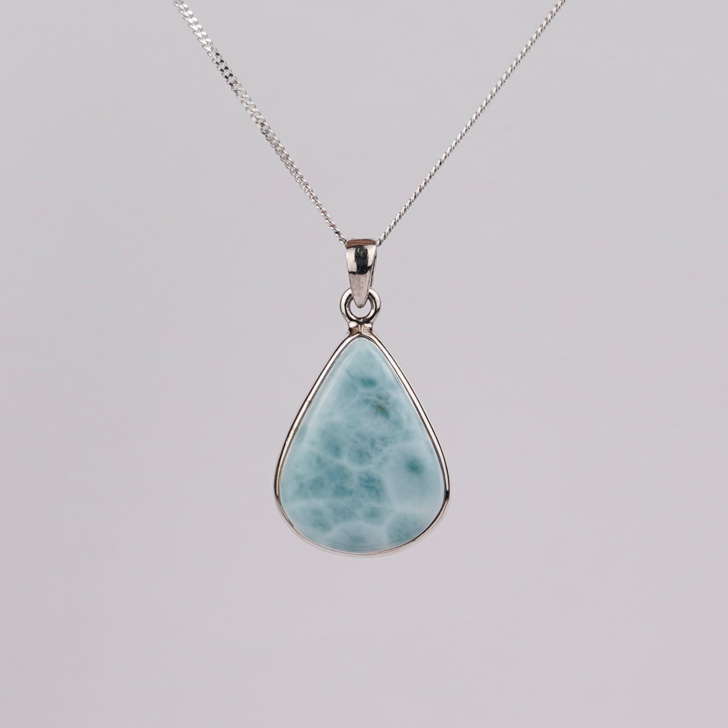 Larimar 925 Zilver Ketting