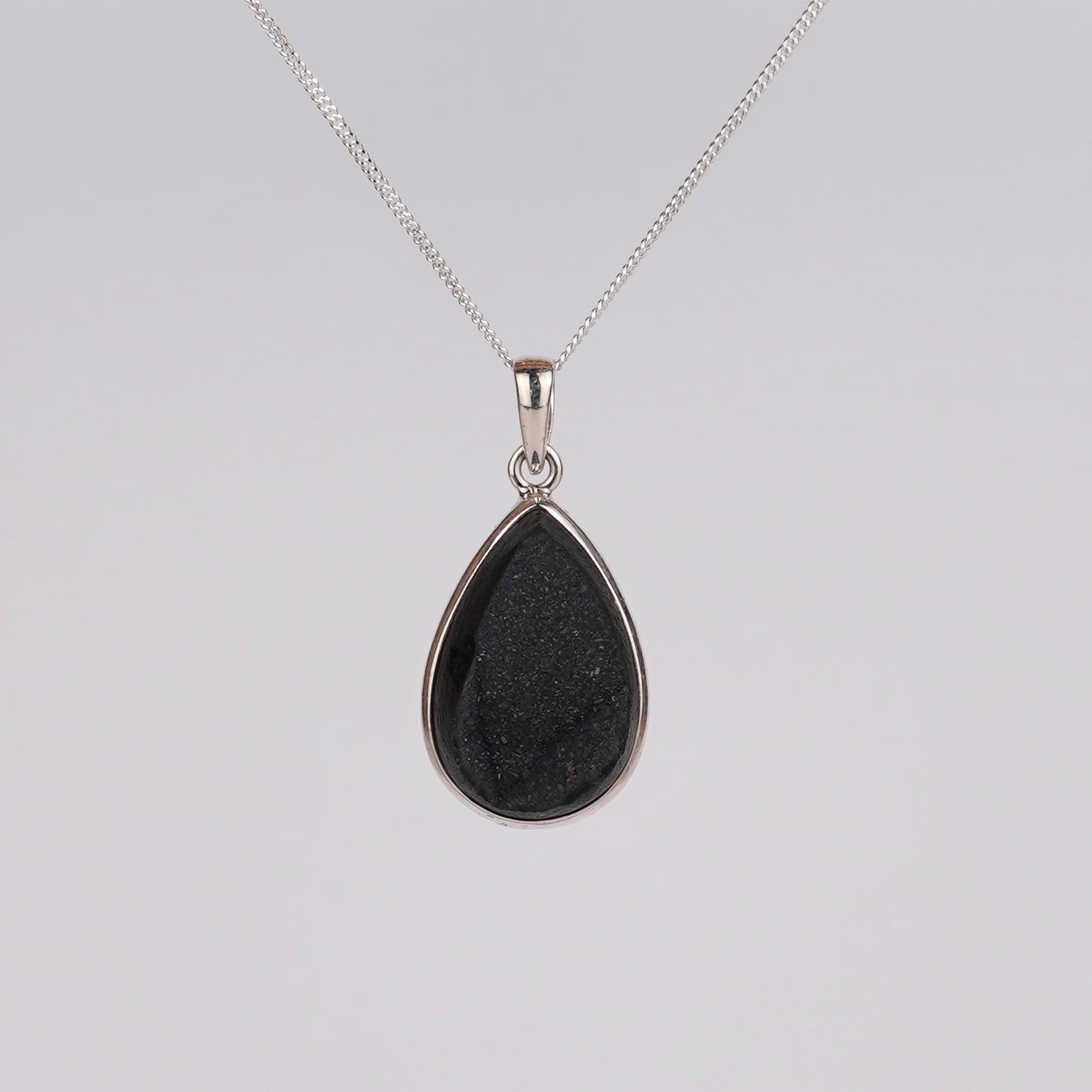 Druzy Onyx 925 Zilver Ketting