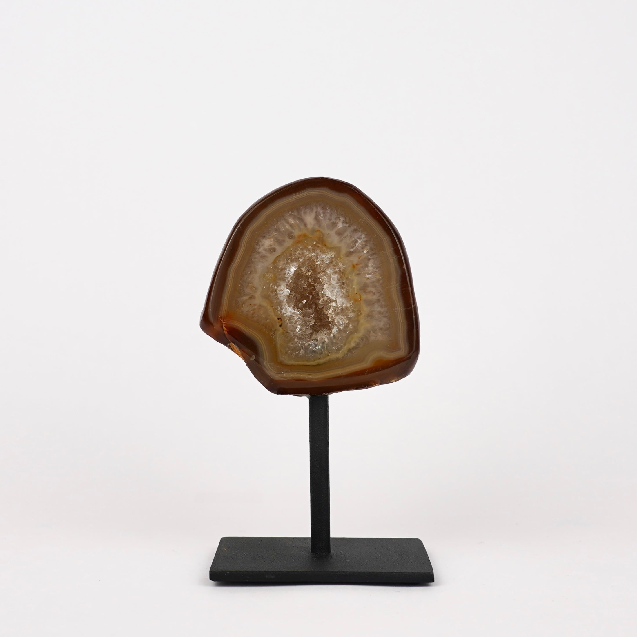 Agaat Geode S Op Standaard Nr. 248