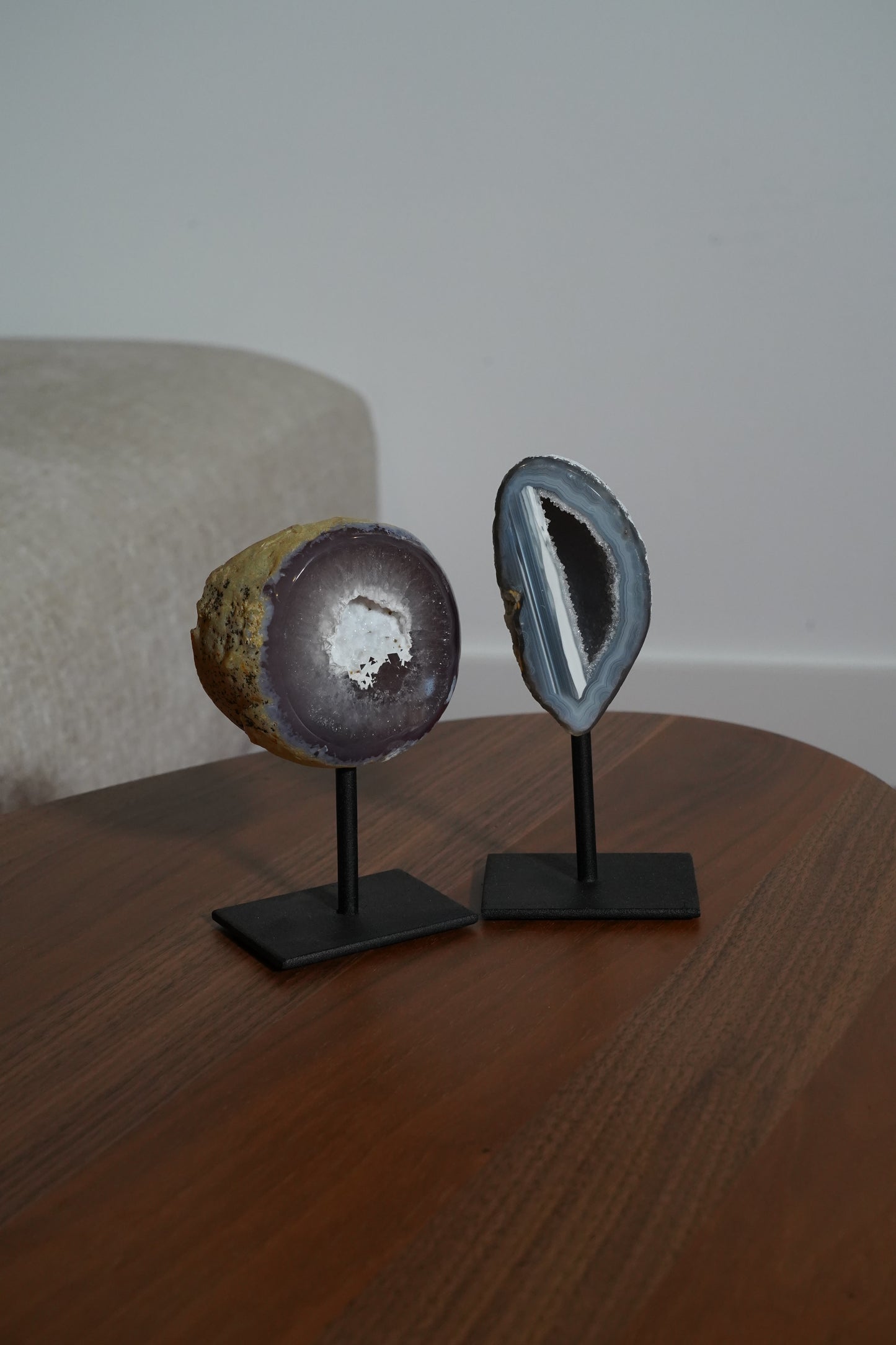 Agaat Geode S Op Standaard