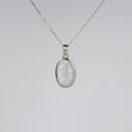 Regenboog Maansteen 925 Zilver Ketting K25
