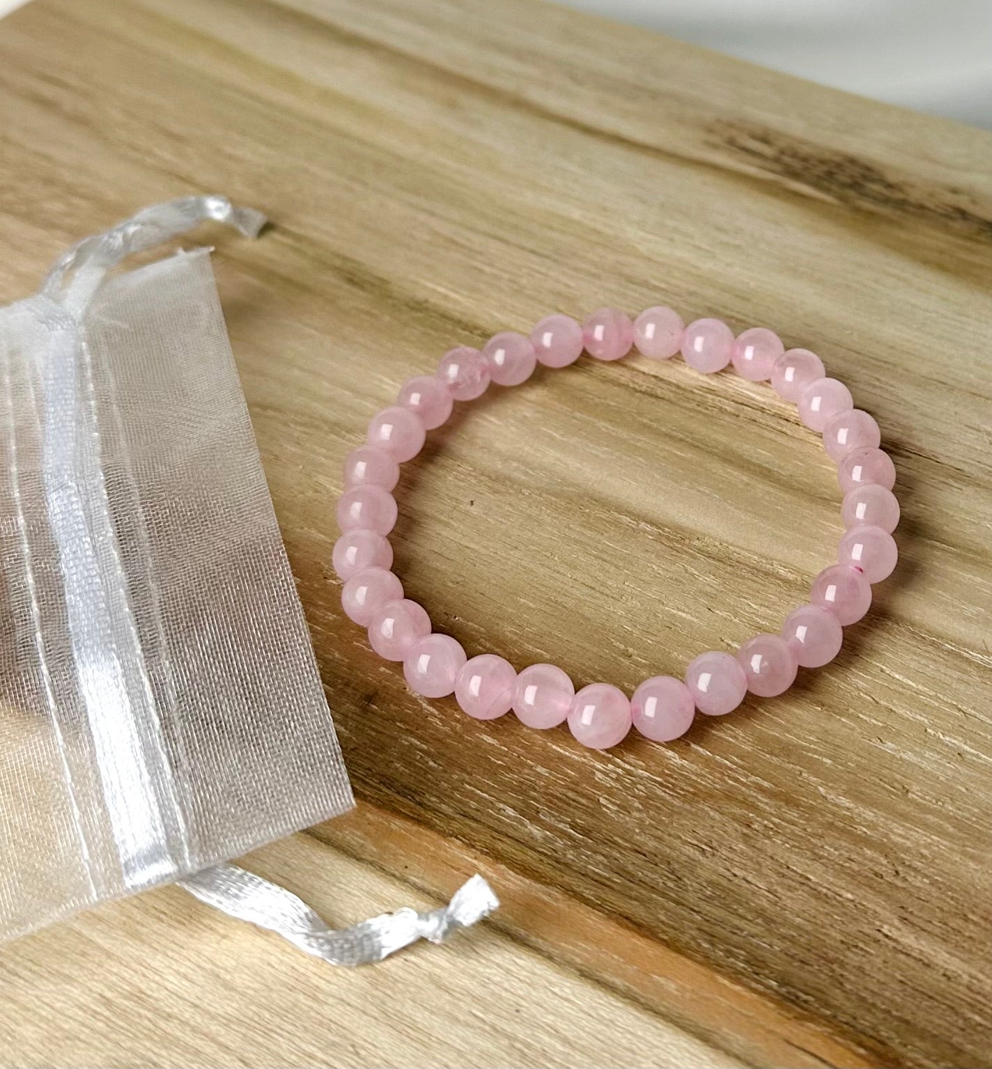 Rozenkwarts Kogel Armband