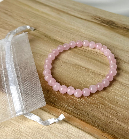 Rozenkwarts Kogel Armband