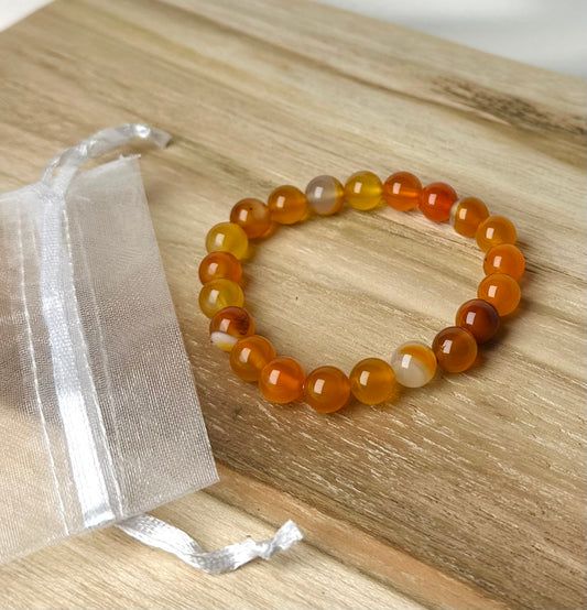 Carneool Kogel Armband