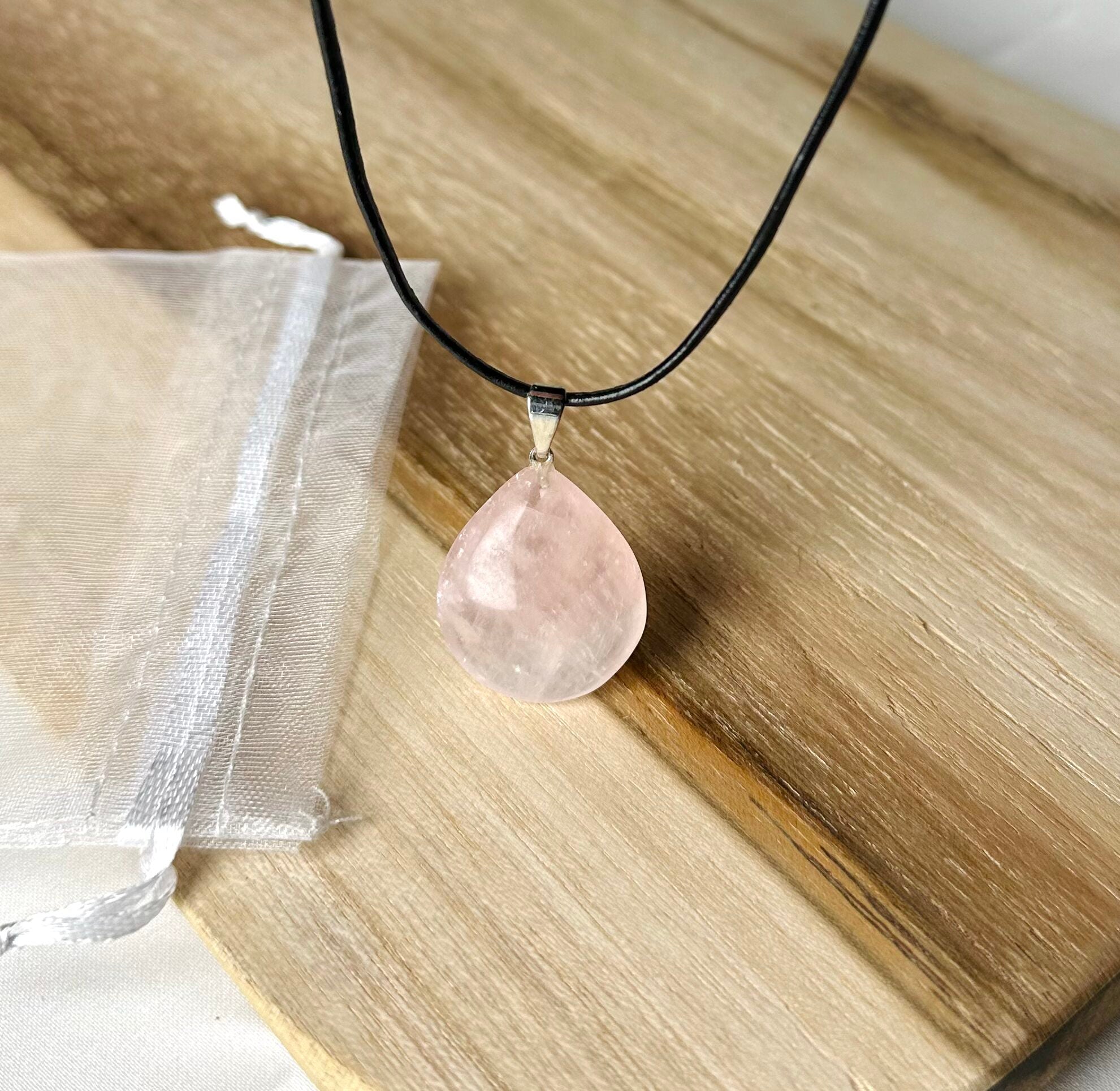 Rozenkwarts Druppel hanger
