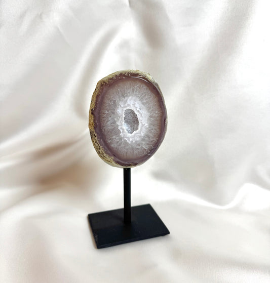 Agaat Geode S Op Standaard Nr. 246