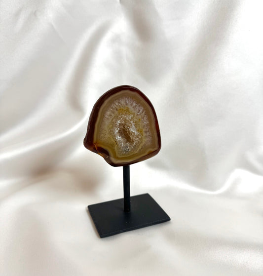 Agaat Geode S Op Standaard Nr. 248
