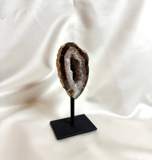 Agaat Geode S Op Standaard Nr. 254