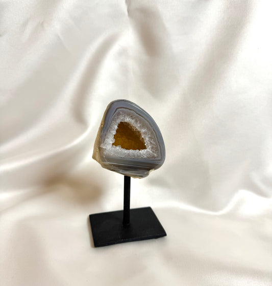 Agaat Geode S Op Standaard Nr. 244