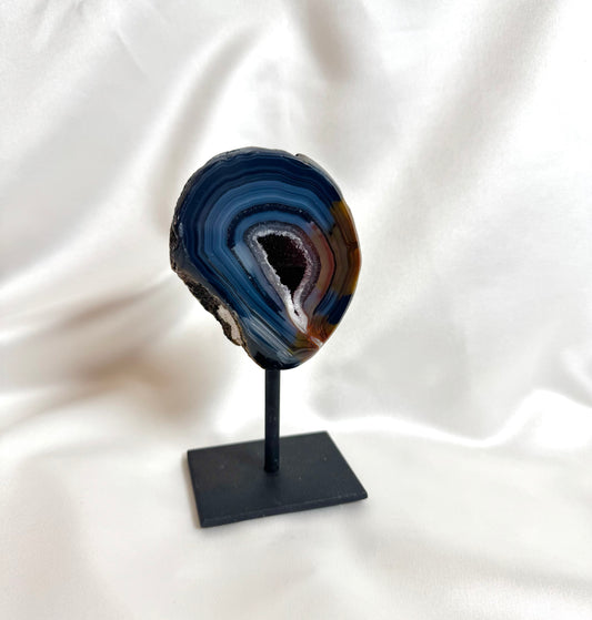 Agaat Geode S Op Standaard Nr. 247
