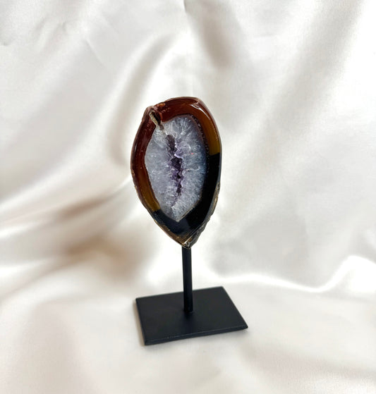 Agaat Geode S Op Standaard Nr. 250