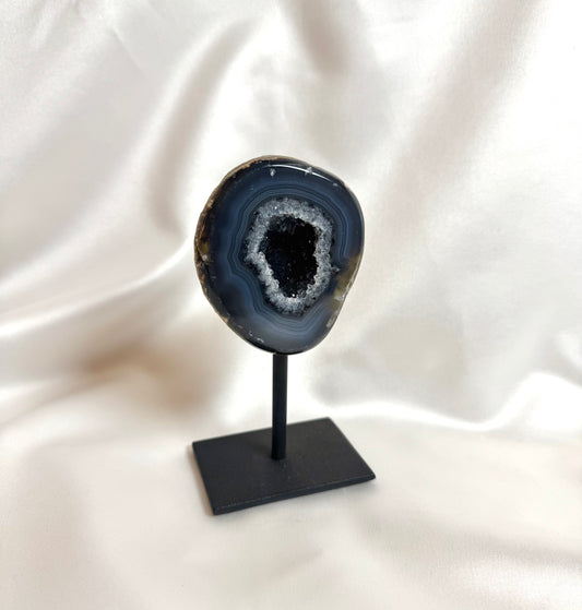 Agaat Geode S Op Standaard Nr. 253