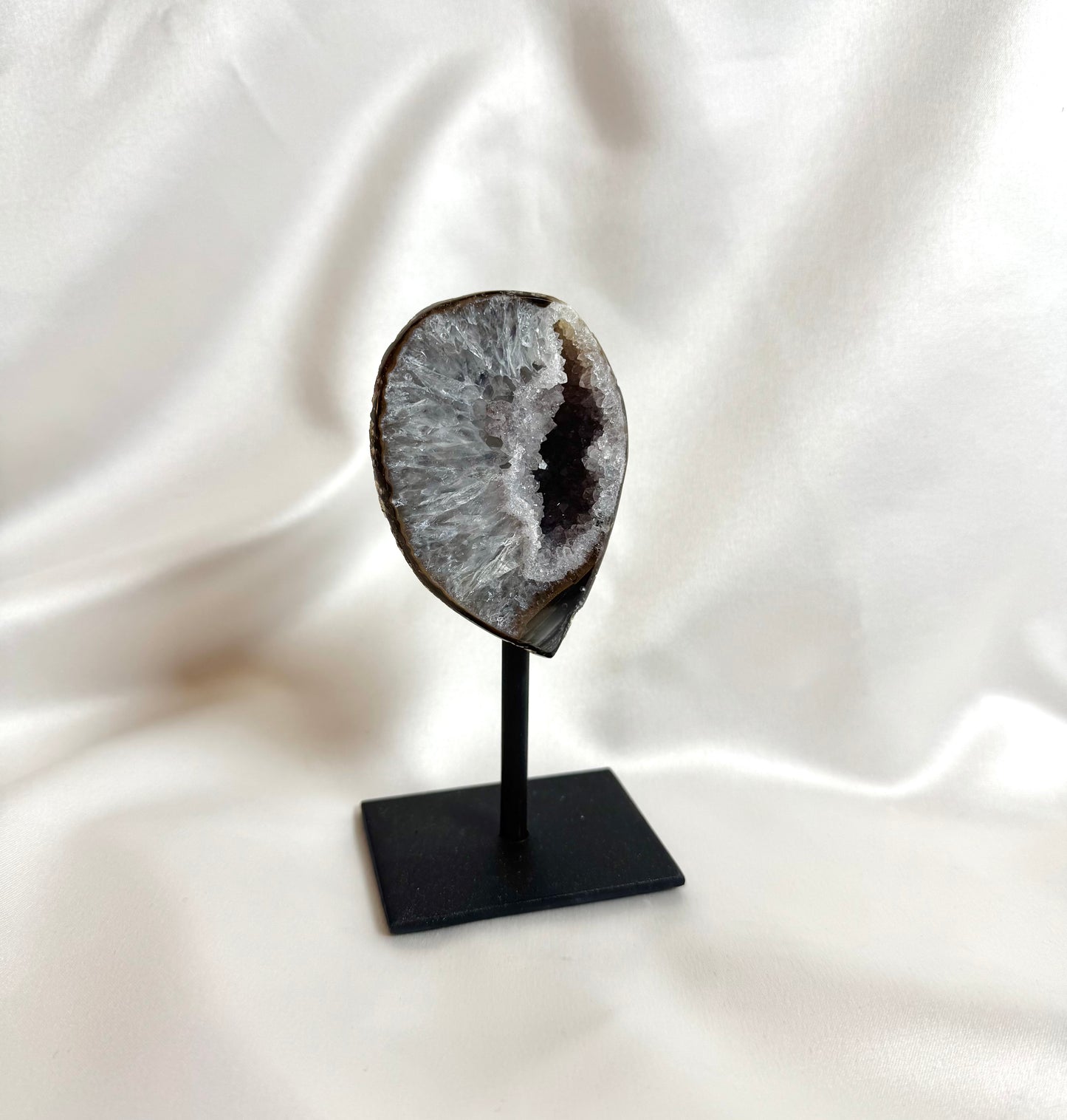 Agaat Geode S Op Standaard Nr. 256