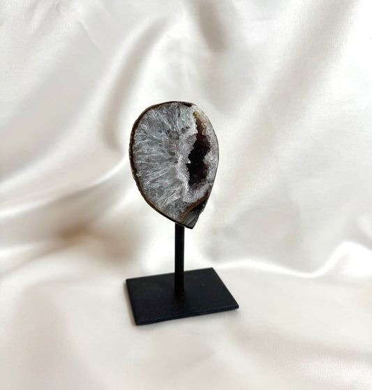 Agaat Geode S Op Standaard Nr. 256