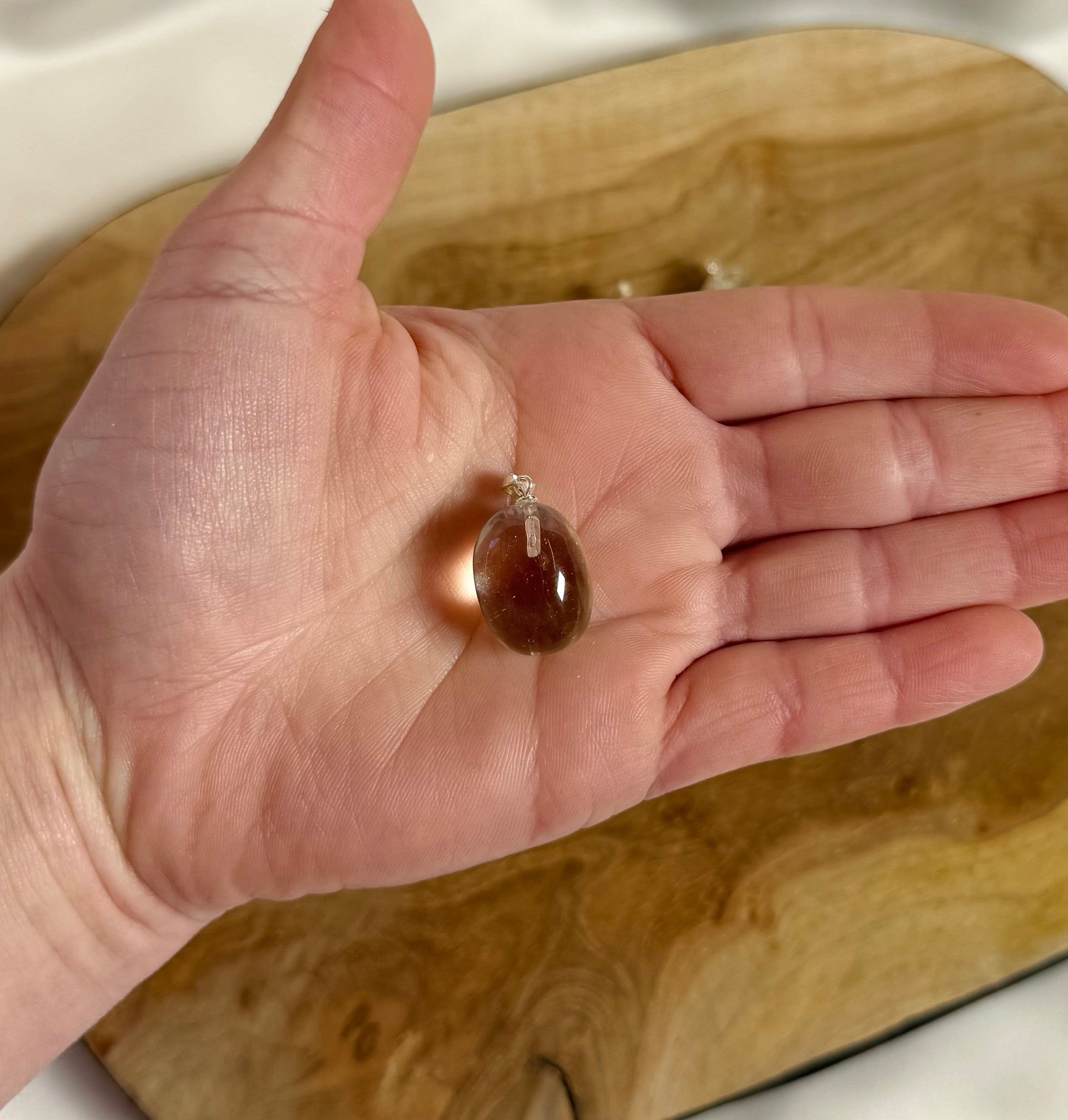 Citrien Kettinghanger 925 Zilver