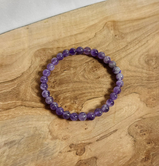 Amethist Kogel Armband