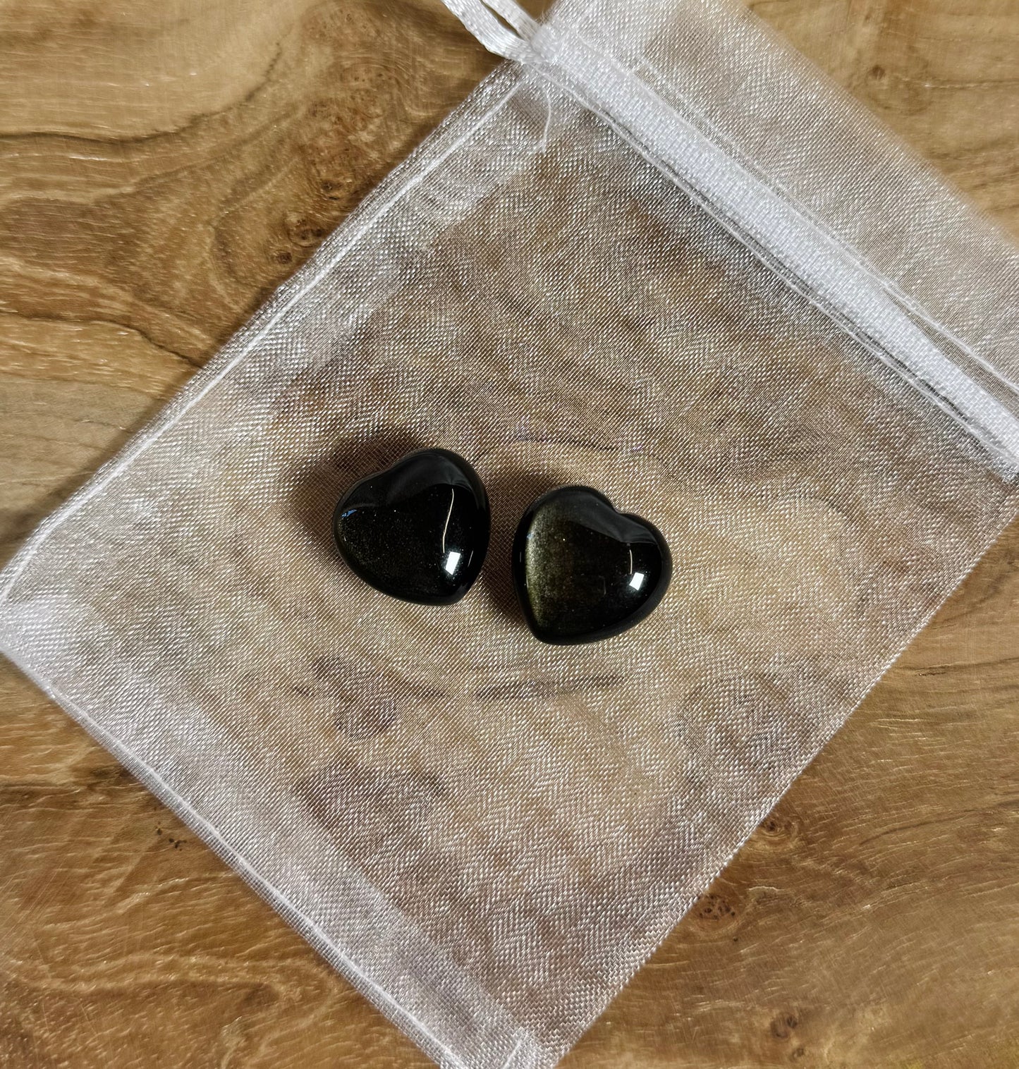 Goud Obsidiaan Hart 2cm