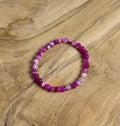 Roze Agaat Kogel Armband