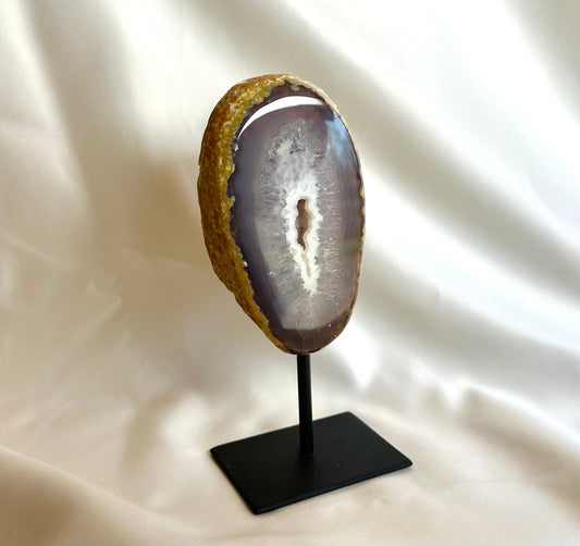 Agaat Geode M Op Standaard Nr. 17