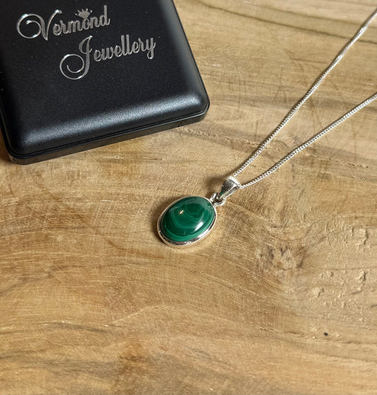 Malachiet 925 Zilver Ketting